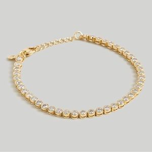 Madewell gold tennis bracelet